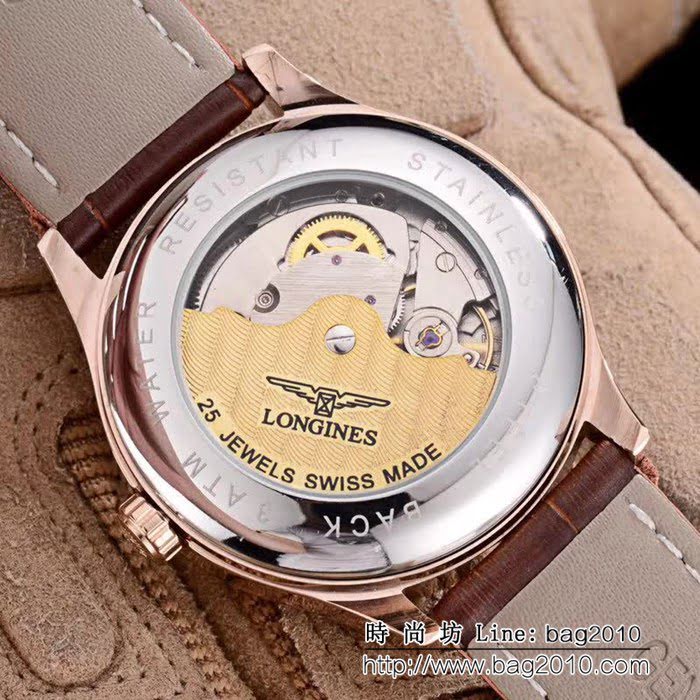 LONGINES浪琴 經典大三針 全自動機械 精品男士腕表 WSS0009
